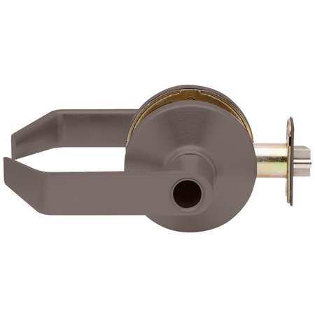 FALCON Grade 2 Cylindrical Lock, Entry Function, Less Cylinder, Dane Lever, Standard Rose, Dark Oxidized Sa B501LD D 613